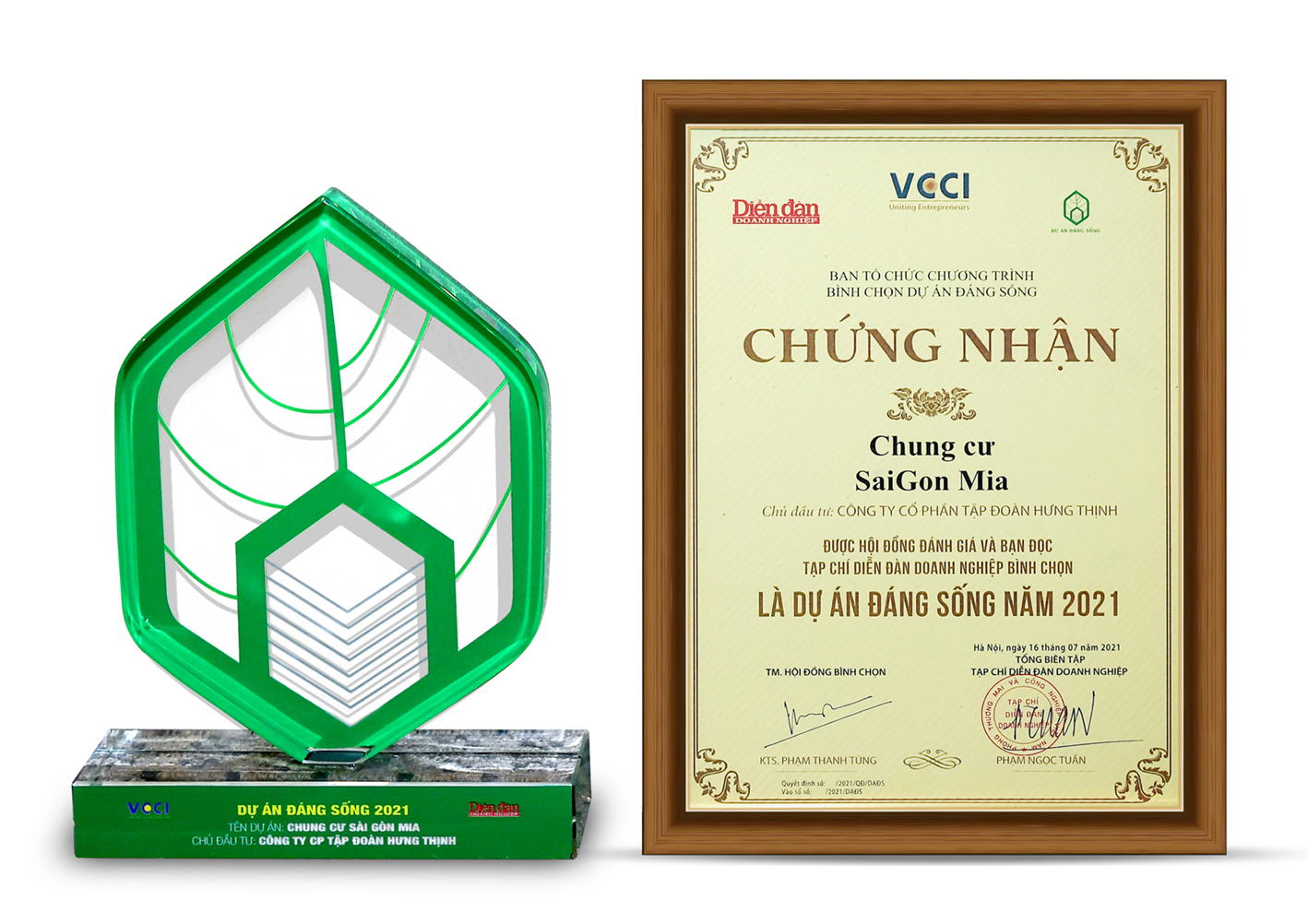 Dự án chung cư đáng sống năm 2021